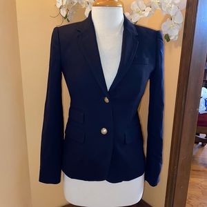 J. Crew navy wool schoolboy blazer sz 2